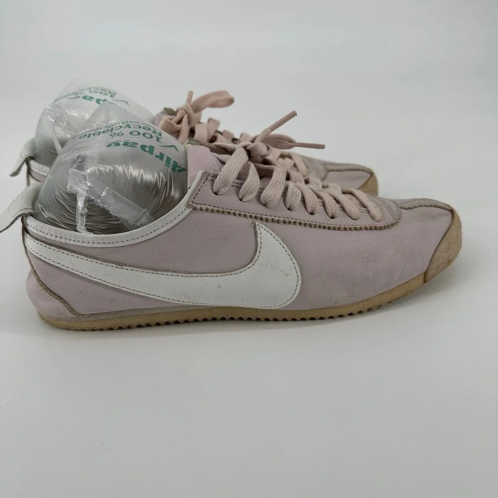 Nike Womens Cortez Leather Pink Athletic Sneaker 309549 511 Low Top Size 10